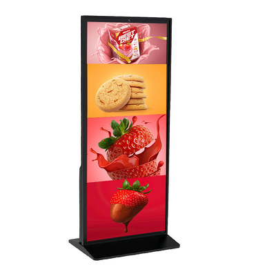 OEM أرضية الوقوف الإشارات الرقمية 75 بوصة الشاشة اللمسية كيوسك 4K شاشة LCD
