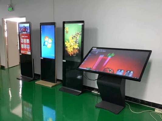 الفيتو 43 49 55 بوصة مركز تسوق داخلي شاشة LCD أرضية واقفة إشارات رقمية طوطم إعلان لاعب