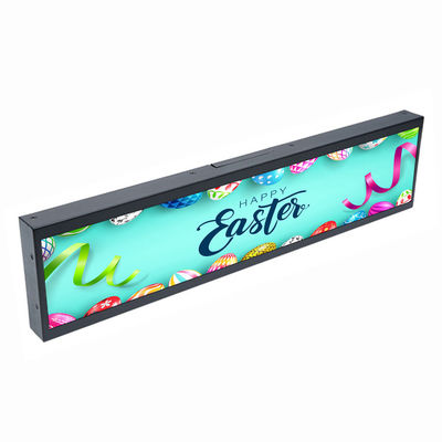 الجودة الفيتو التجاري الشريط الممتد فائق الواسعة شاشة LCD الإشارات الرقمية أندرويد شريط LCD لوحة الإعلانات شاشة عرض مصنع