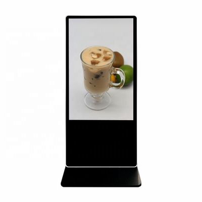 الفيتو في الداخل عرض إعلانات LCD قائمة 49 55 65 بوصة 4K عمودية إشارة لمسة تفاعلية للمتجر بالتجزئة