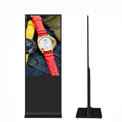 VETO 65 بوصة أندرويد أجهزة تشغيل إعلانات LCD داخلية 4k أرضية موقف الشاشة اللمسية الإشارات الرقمية