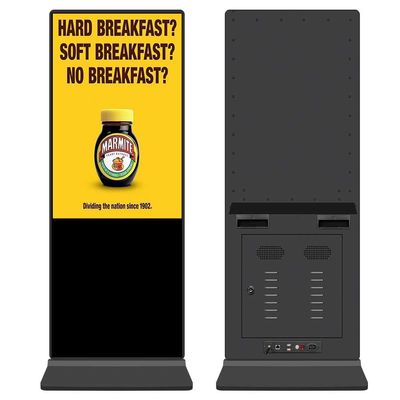 الفيتو 43 بوصة أندرويد الأرضية الوقوف الإشارات الرقمية شاشة LCD الدعم توتم واي فاي USB